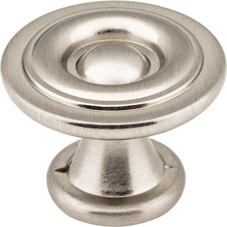 Elements 1-3/16" Diameter Satin Nickel Button Syracuse Cabinet Knob 575SN